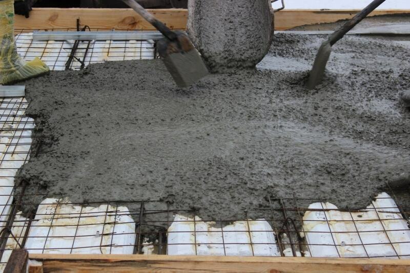 Фото полов из литого бетона 